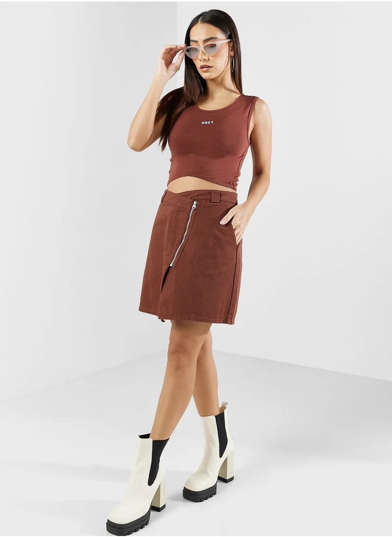 OBEY Callie Cropped Top