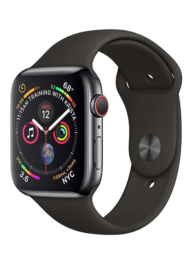 NIBEMINENT Silicone Replacement Band For Apple iWatch Series 1, 2, 3 And 4 Black  - Image 1