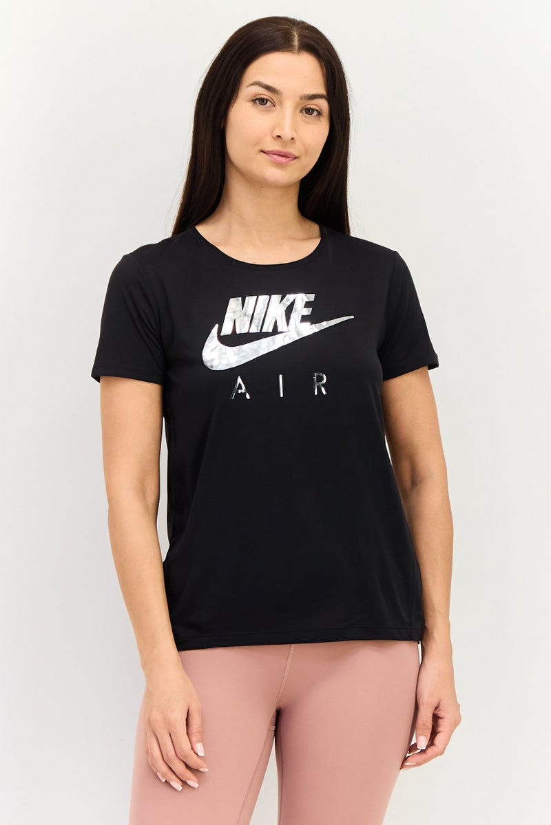 Nike بلوزة تدريبية طويلة الأكمام للنساء بتقنية دري فيت، خوخي - Image 1