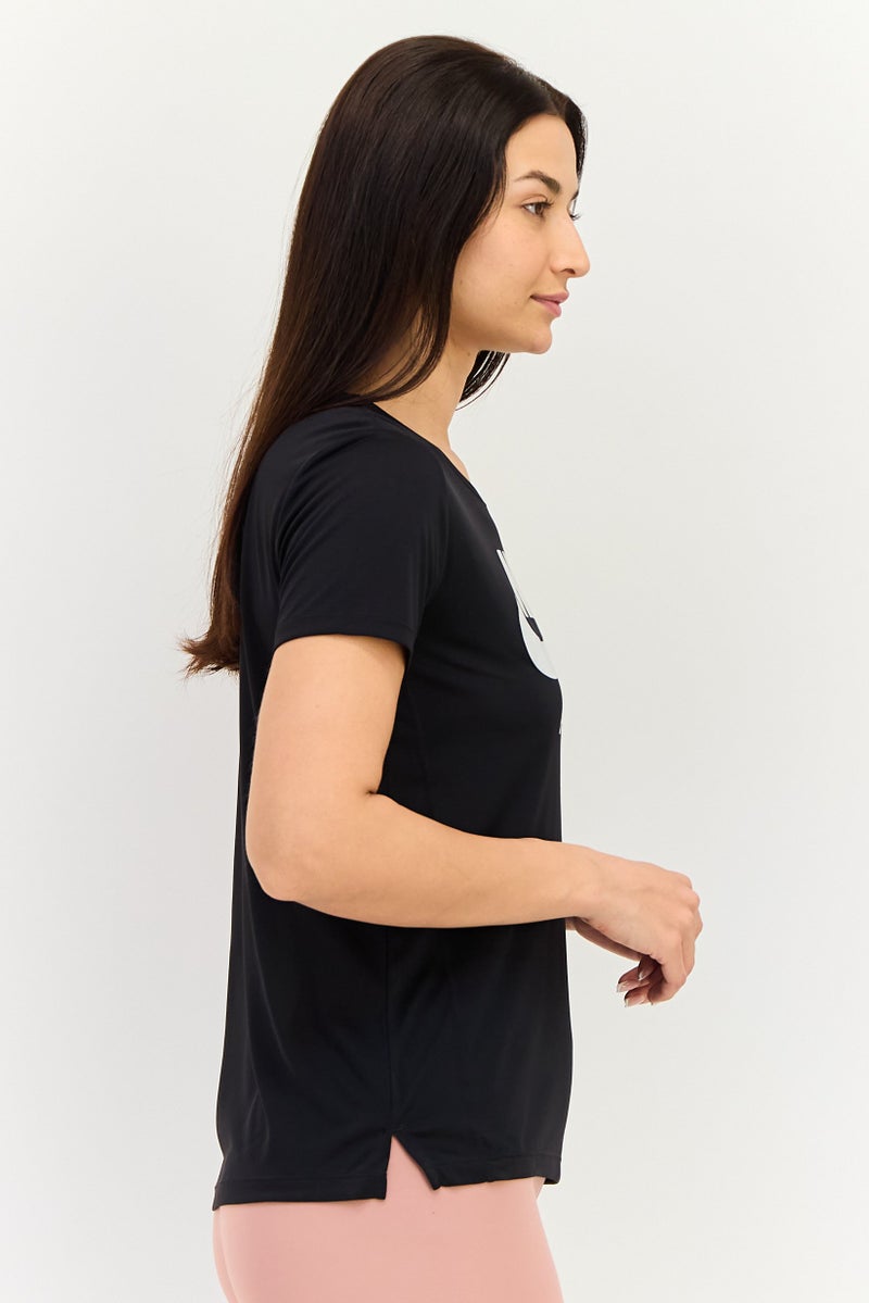 Nike بلوزة تدريبية طويلة الأكمام للنساء بتقنية دري فيت، خوخي - Image 4