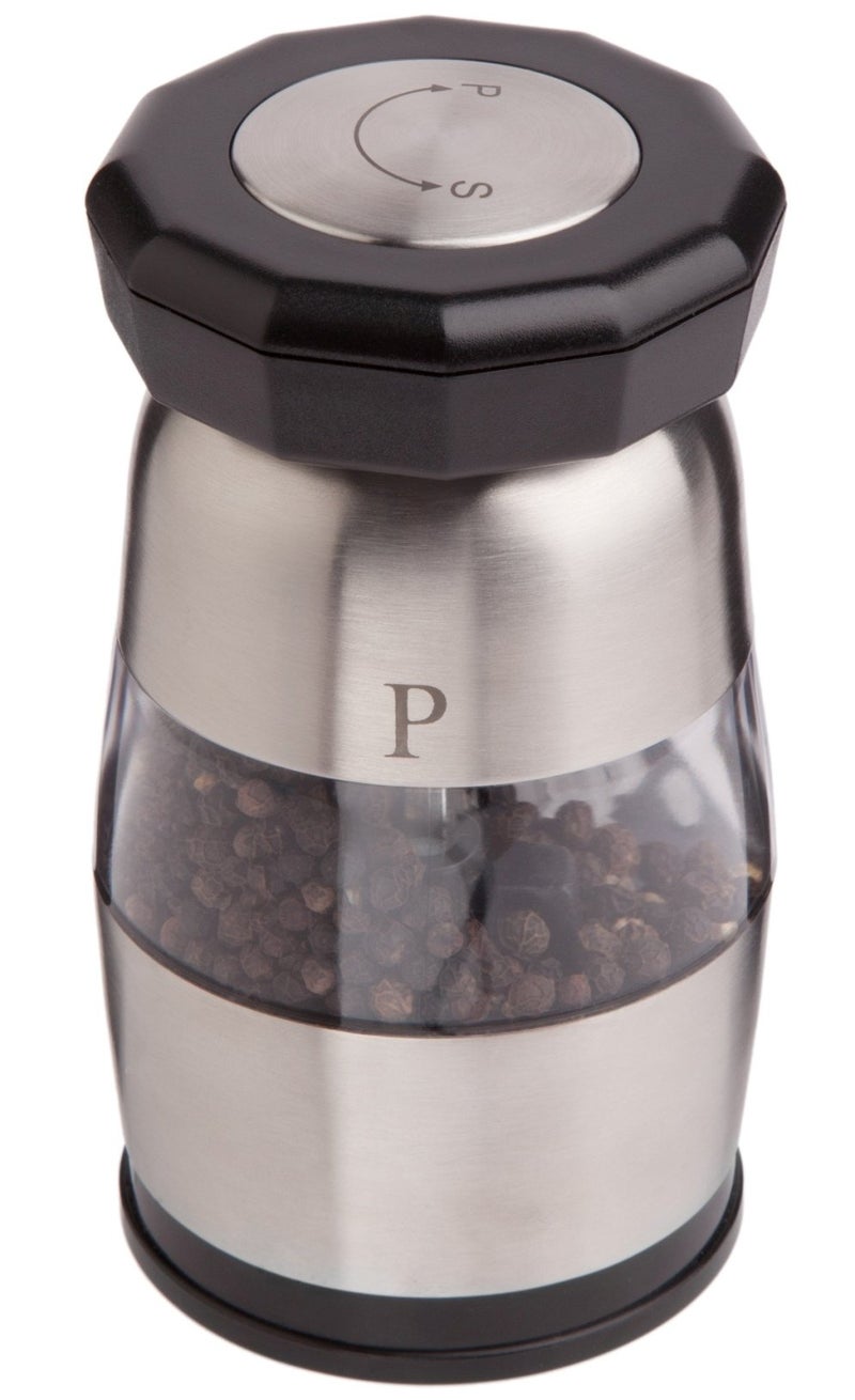 Ozeri Duo Ultra Salt and Pepper Mill and Grinder, Stainless Steel - Image 1