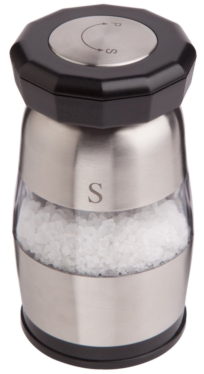 Ozeri Duo Ultra Salt and Pepper Mill and Grinder, Stainless Steel - Image 2