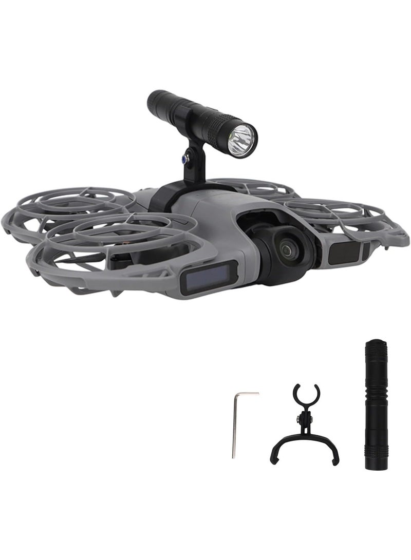 Night Flight Light LED Searchlight Flashlight for DJI NEO 2, Drone Aassist Light Emergency Flashers Fill Light Spotlight with Mount Bracket Holder Accessories - Image 1