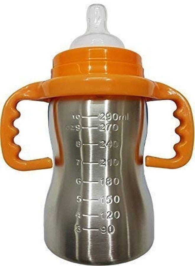 Ineffable Thermal Insulation Stainless Steel Newborn Baby Feeding Bottle 290ML - Image 2