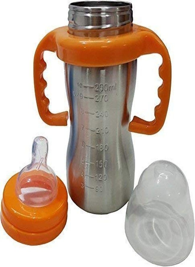 Ineffable Thermal Insulation Stainless Steel Newborn Baby Feeding Bottle 290ML - Image 3
