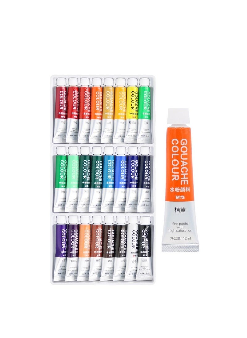 M&G - M&G Chenguang Set of 24 pcs Gouache paints M&G 12 ml - No:APL976G5 - Image 1