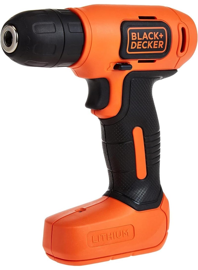 BLACK+DECKER Cordless Electric Compact Drill Driver For Screwdriving & Fastening Orange Black 7.2V Li-Ion 1.5Ah - Image 2