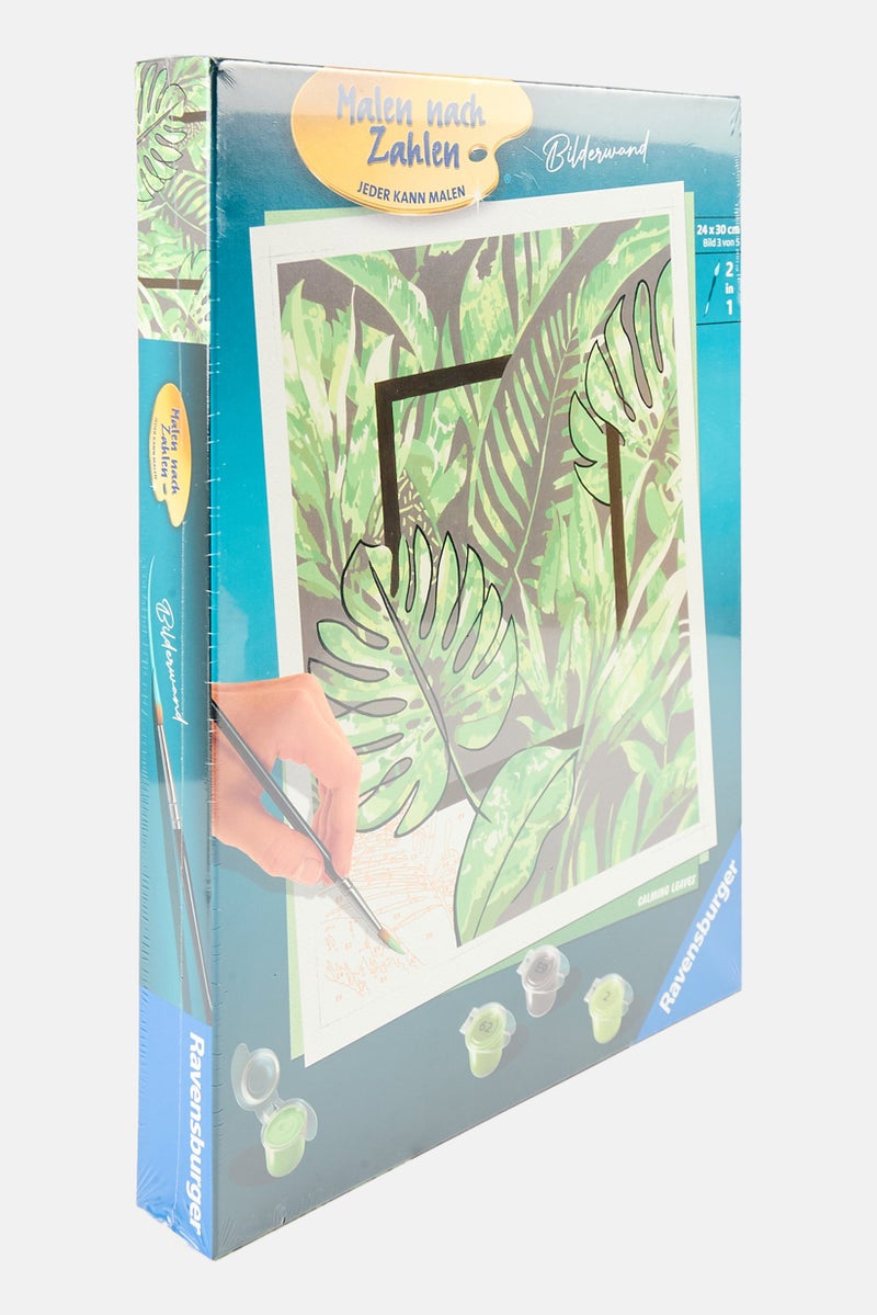 Ravensburger Pain By Number Calming Leaves Malen 20272, Green - Image 3
