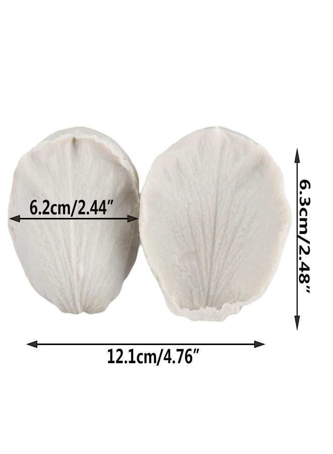 MINFEIDMS Rose Petals Silicone Fondant Mold Veining Petal Flower Mold For Cake Decorating Cupcake Topper Candy Chocolate Gum Paste Polymer Clay - Image 2