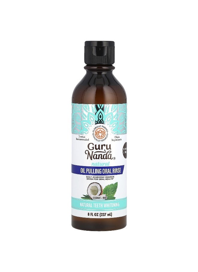 GuruNanda - GuruNanda, Natural Whitening Pulling Oil, Coconut + Mint, 8 fl oz (237 ml) - Image 1