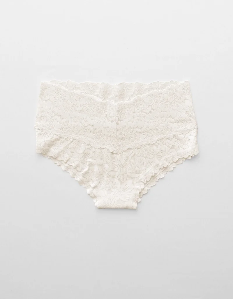 Aerie Show Off Rosey Lace Cheeky Underwear