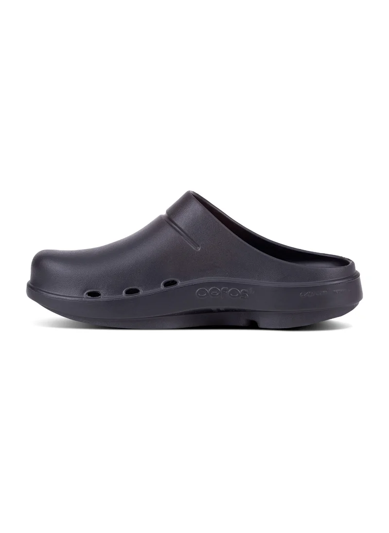 OOFOS UNISEX OOCLOOG SLIDE SANDALS BLACK