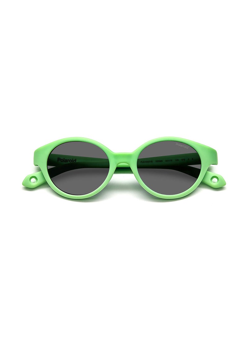 Polaroid Kids Unisex UV Protection Round Sunglasses - Pld K007/S Green 42 - Lens Size: 42 Mm  - Image 4