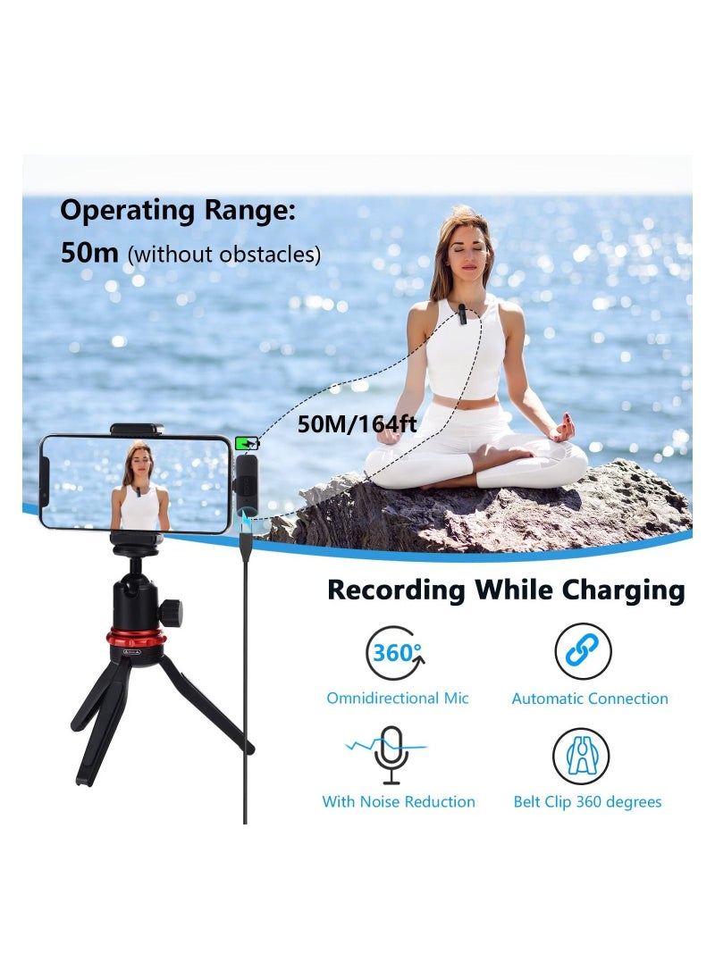 BOYA - BY-V1 Wireless Lavalier Microphone for iPhone iPad Phone Omnidirectional External Mini Lapel Lightning Microphone for iPhone Clip-On Mic for Video Recording Podcast YouTube Live Streaming - Image 1