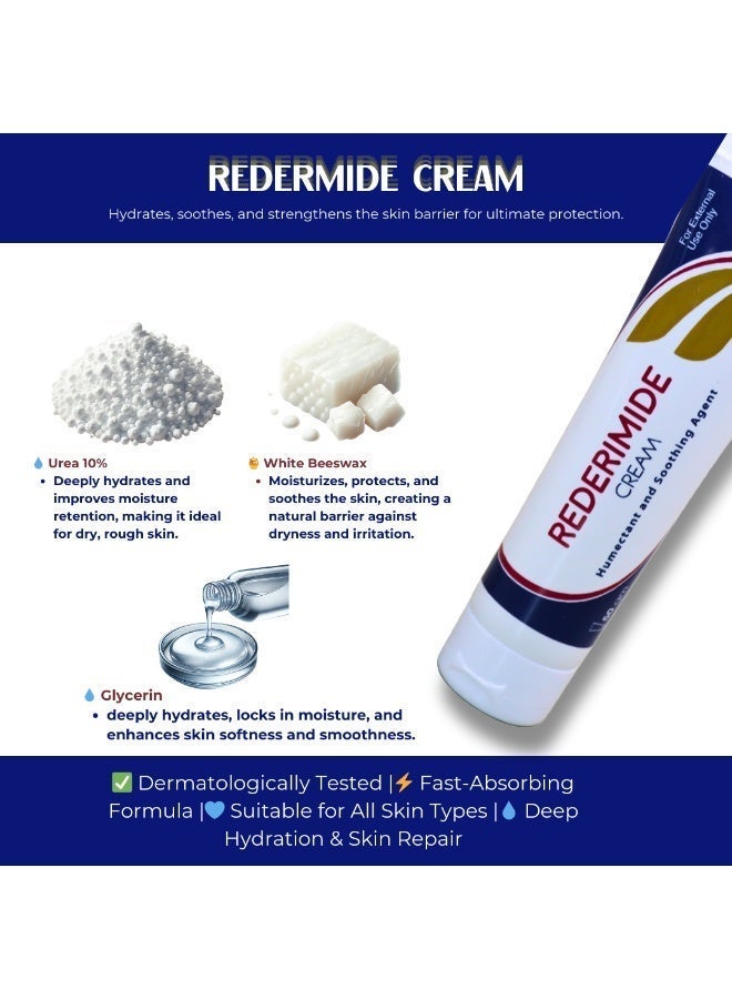 UBM Skincare Bundle -Rederimide 10% Urea Cream & Instamax Panthenol Cream- For Irritated Skin,Cracked Heels, Strawberry Skin, Pigments & Exfoliation. - Image 5