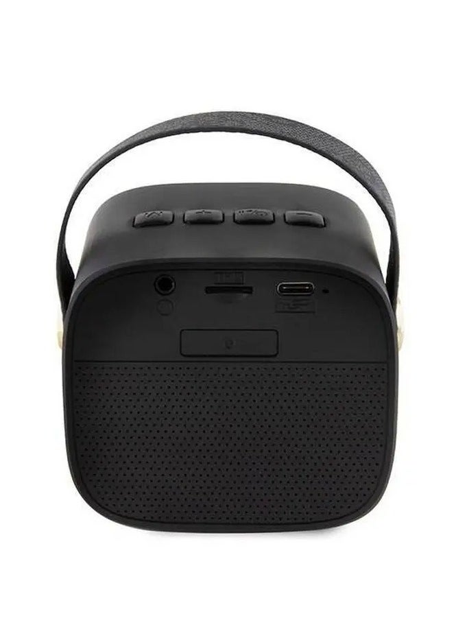 GUESS - Portable wireless Bluetooth speaker, with strong and clear sound, suitable for home parties and trips, with an elegant design suitable for home decorations in Black. From Guess - Image 1