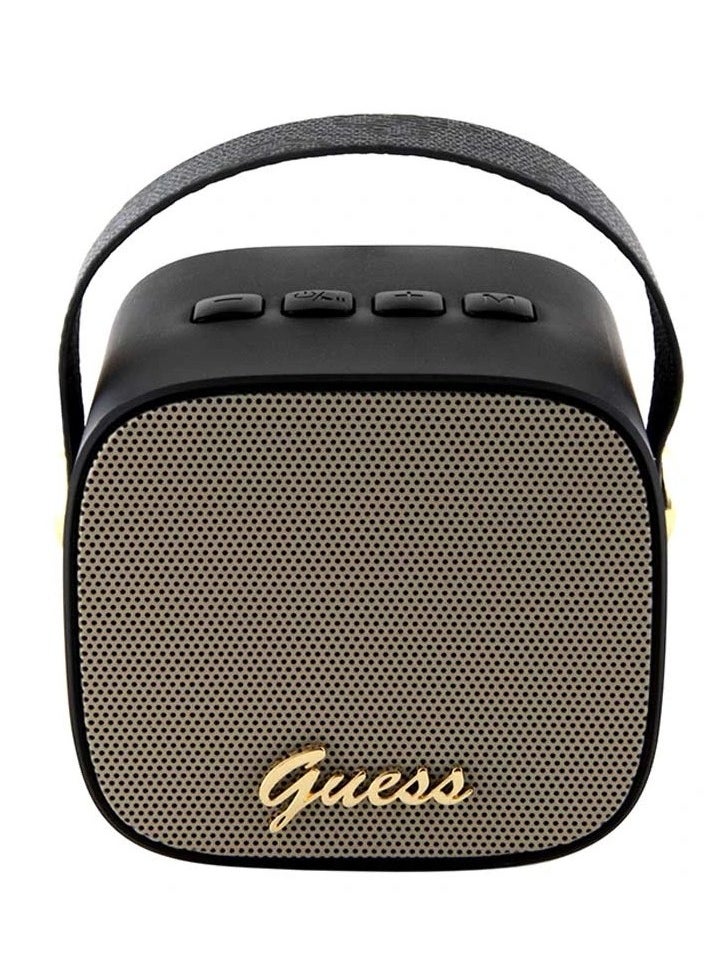 GUESS - Portable wireless Bluetooth speaker, with strong and clear sound, suitable for home parties and trips, with an elegant design suitable for home decorations in Black. From Guess - Image 1