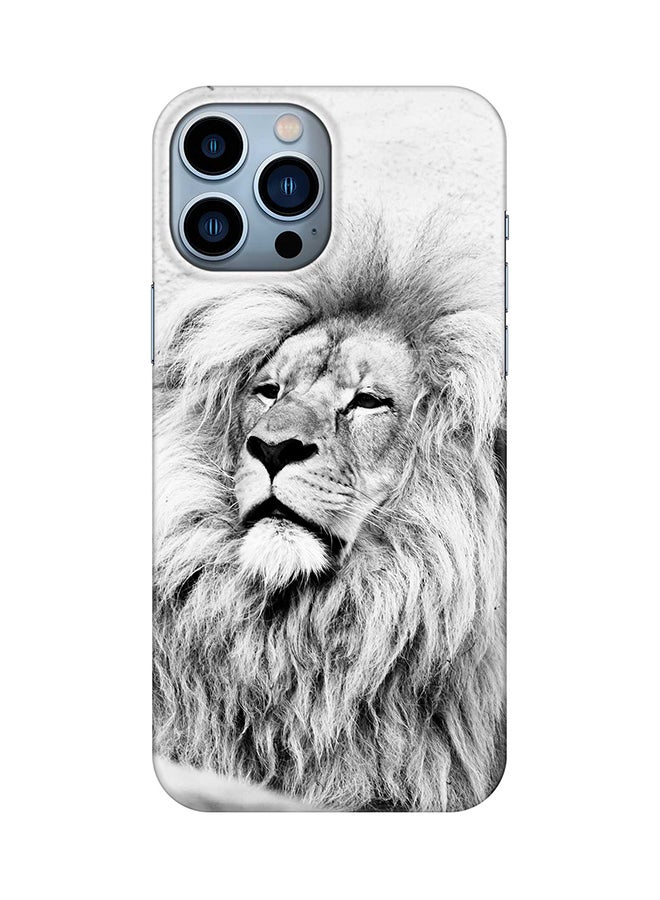 Stylizedd Case for iPhone 15 Pro Max Slim Snap Classic Series Mobile Cover Hard PC Shield Matte Finish Phone CasePrint - Wise Lion - Image 1