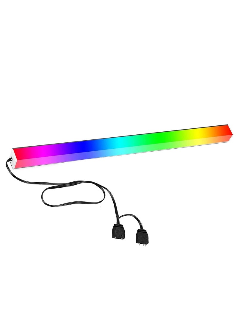 Magnetic RGB LED Strip for Gaming PC - 0.98ft Addressable Rainbow Light, 5V ARGB 4Pin Compatible with Asus, Asrock, Gigabyte, GIM Hub - Image 1