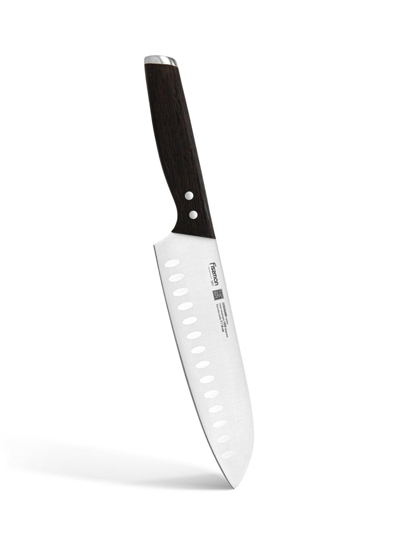 Fissman 7'' Santoku Knife  Ferdinand Series with Sharp Blade and Sturdy Non Slip Handle Minimalist Design Stainless Steel Suitable for Home Restaurant  - Image 1