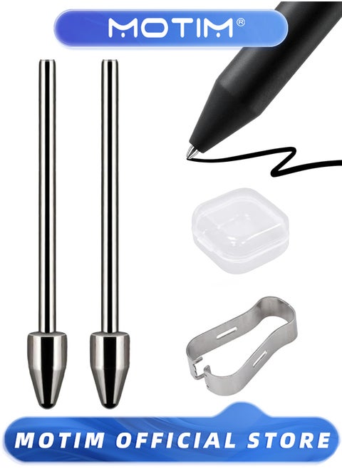 Pack of 2 Alloy Replacement Tips with Tools and Storage Box Compatible with Samsung Series Note10 Note20 & Tab S6 S7 S8 S9 Series & New Series S22U S23U S24U