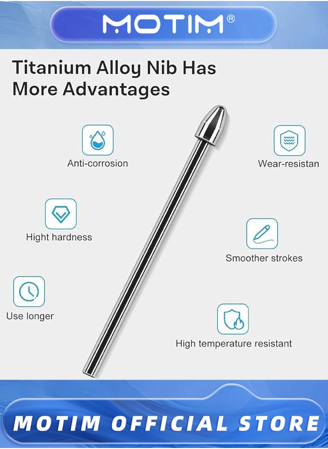 Motim Pack of 2 Alloy Replacement Tips with Tools and Storage Box Compatible with Samsung Series Note10 Note20 & Tab S6 S7 S8 S9 Series & New Series S22U S23U S24U  - Image 2