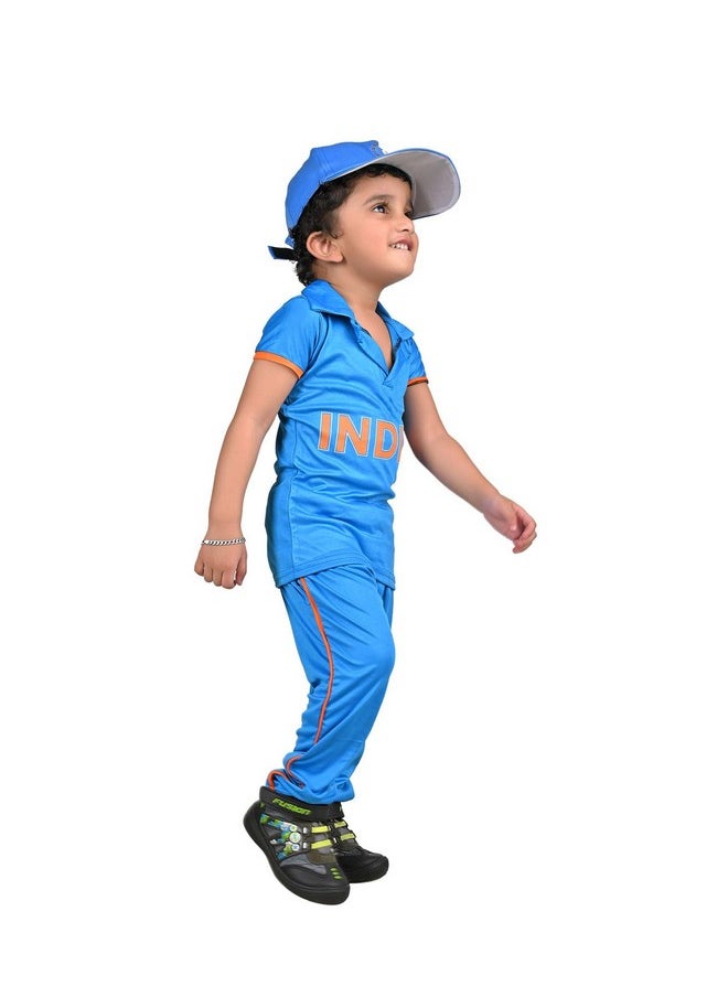 BookMyCostume BookMyCostume Indian Cricket Team Cricketer Boys Sports Fancy Dress Costume Adults S-M  - Image 2