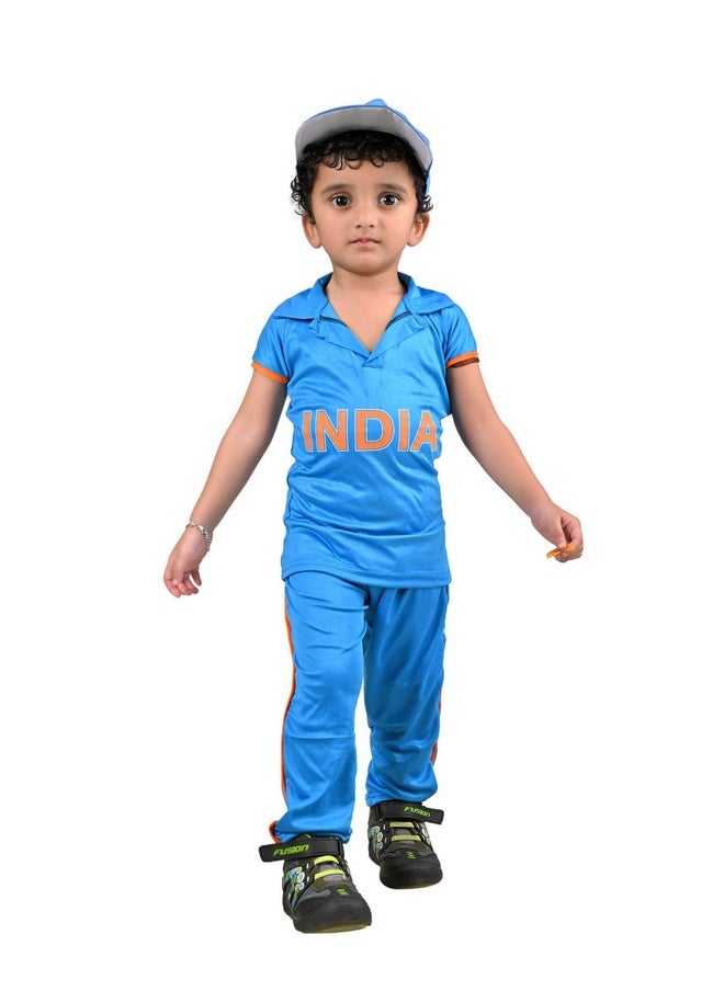 BookMyCostume BookMyCostume Indian Cricket Team Cricketer Boys Sports Fancy Dress Costume Adults S-M  - Image 4
