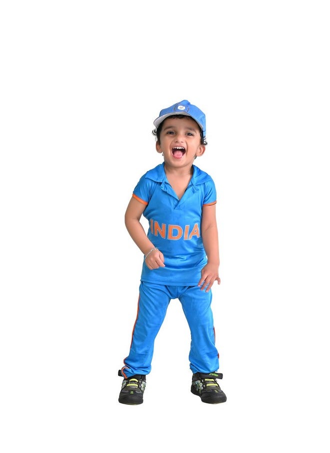 BookMyCostume BookMyCostume Indian Cricket Team Cricketer Boys Sports Fancy Dress Costume Adults S-M  - Image 5