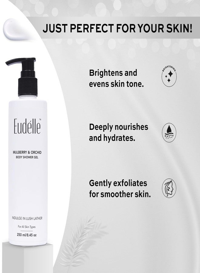 Eudelle Mulberry & Orchid Hydrating Body Wash with Sabiwhite for Radiance | Amino Acids & Hyaluronic Acid for Skin Nourishment (2) - Image 2