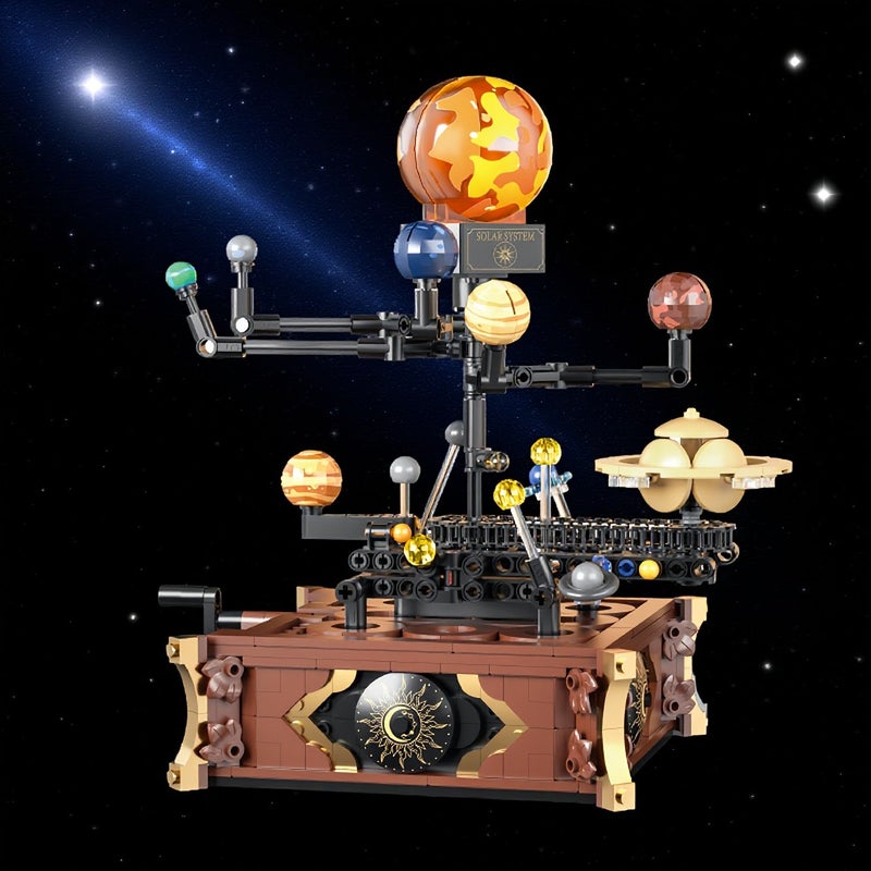 Solar System Building Blocks Puzzle 8 Galaxies And Planets Model Color Coded Educational Toy Birthday Gift For Boys Desktop Globe Ornament Learning Space Themed Activity - Image 5