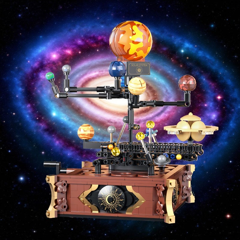 Solar System Building Blocks Puzzle 8 Galaxies And Planets Model Color Coded Educational Toy Birthday Gift For Boys Desktop Globe Ornament Learning Space Themed Activity - Image 3