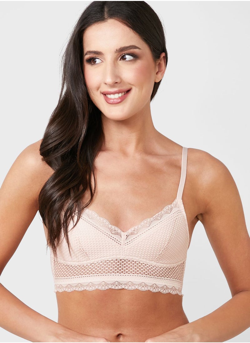 ELLA - Lace Detail Bralette - Image 1