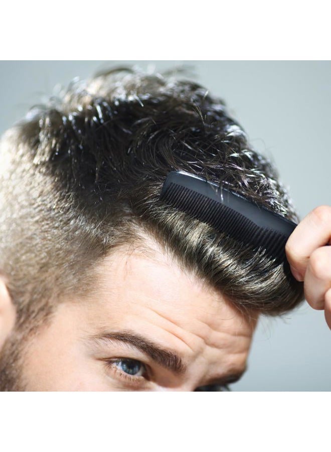 G.B.S Black Course and All Fine Pocket Combs with Palm Brush, Hairbrushes Beard Shower Shampoo Brushes Travel Friendly Head Scrubber, 12 Pieces - Image 3