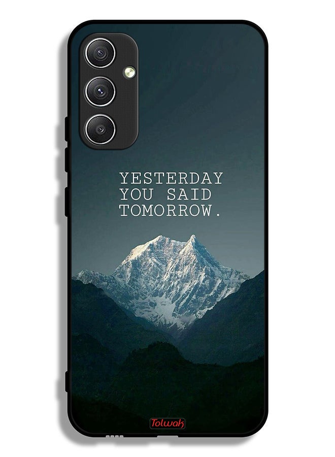 Tolwak Samsung Galaxy A34 5G Protective Case Cover Yesterday You Said Tomorrow - Image 1