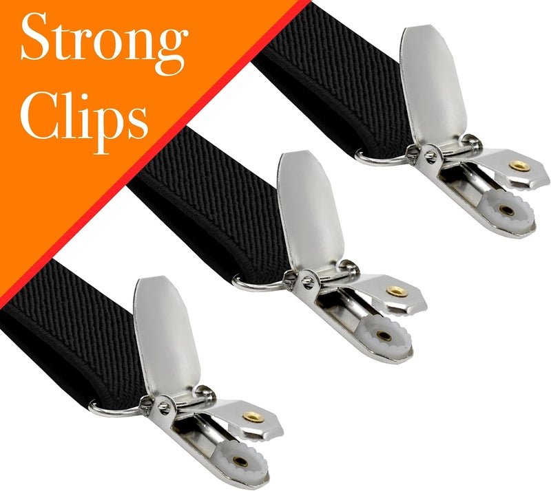 Trilece Men’s Suspenders and Bow Tie Set – Adjustable Y-Back Suspenders with Matching Bow Tie for Weddings and Formal Wear - Image 3