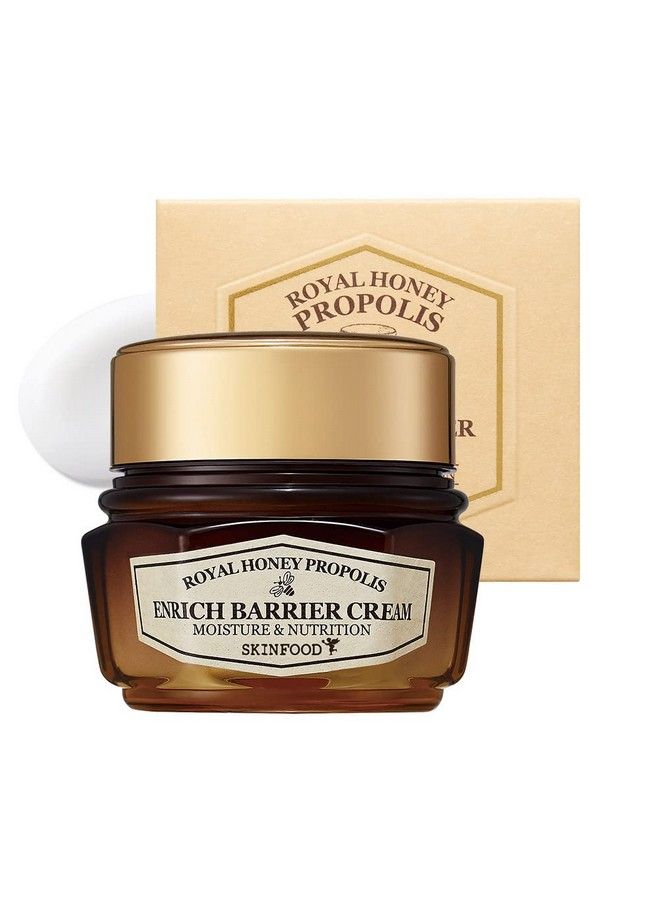 Skinfood Royal Honey Propolis Enrich Barrier Cream 50% Black Bee Propolis & Royal Jelly Extract Face Cream Propolis Serum For Skin Royal Essence Facial Cream 2.13 Fl. Oz (63 Ml)
