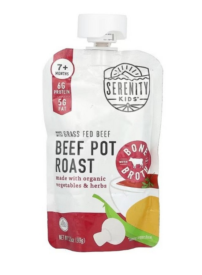 SERENITY KIDS Beef Pot Roast with Organic Vegetables and Herbs 7 Months 3.5 oz 99 g - Image 1