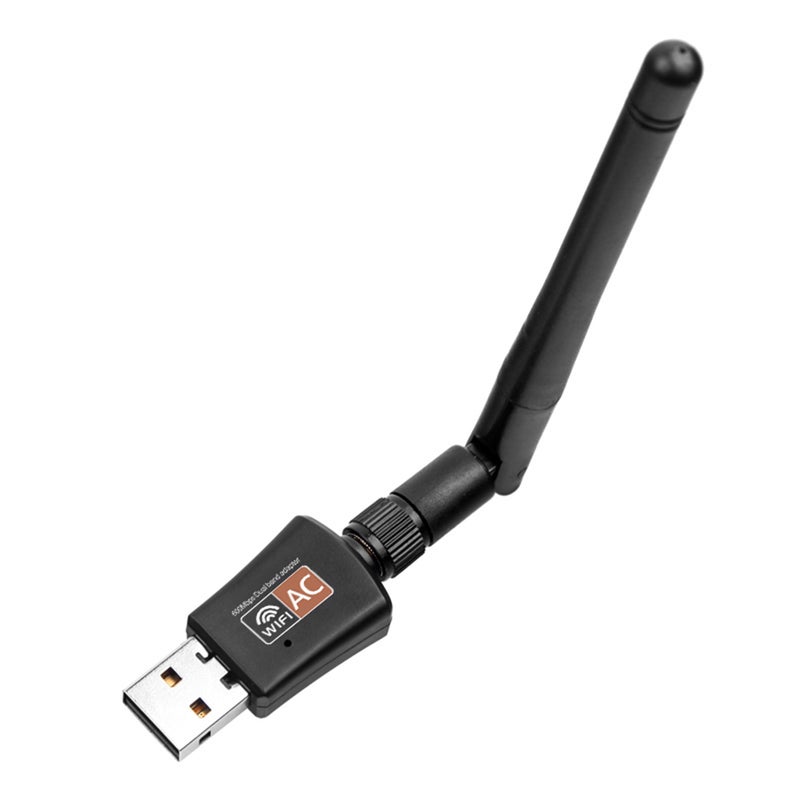 USB WiFi Adapter 600Mbps Dual Band Wireless Network Adapter Dongle 2.4GHz / 5.0GHz Ethernet 802.11AC w/ Antenna for Laptop Desktop Tablet PC Smart Phone - Image 4