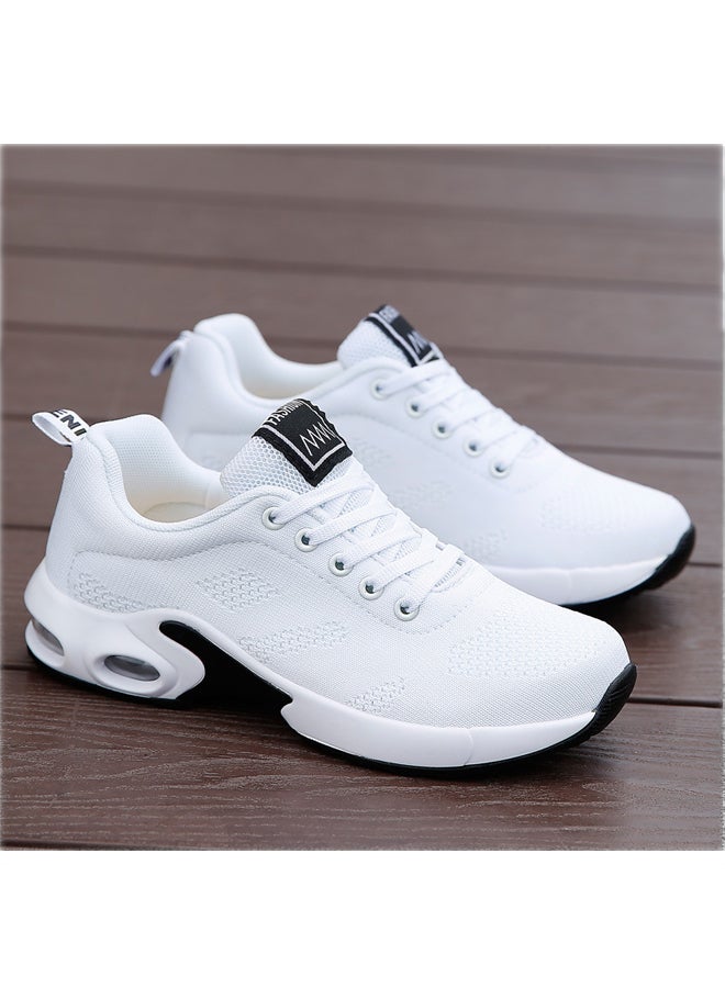 Women Lace-up Air CushionCRunning Shoes Soft-soled Sneakers  - Image 2