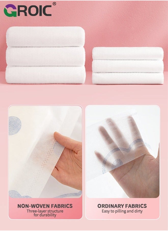 GROIC Disposable Bed Sheets with Flat Sheet,Quilt Cover,and 2 pillow cases,Disposable Fitted Travel Bedding Cover for Hotel, Sheet Quilt and Pillowcase  - Image 5