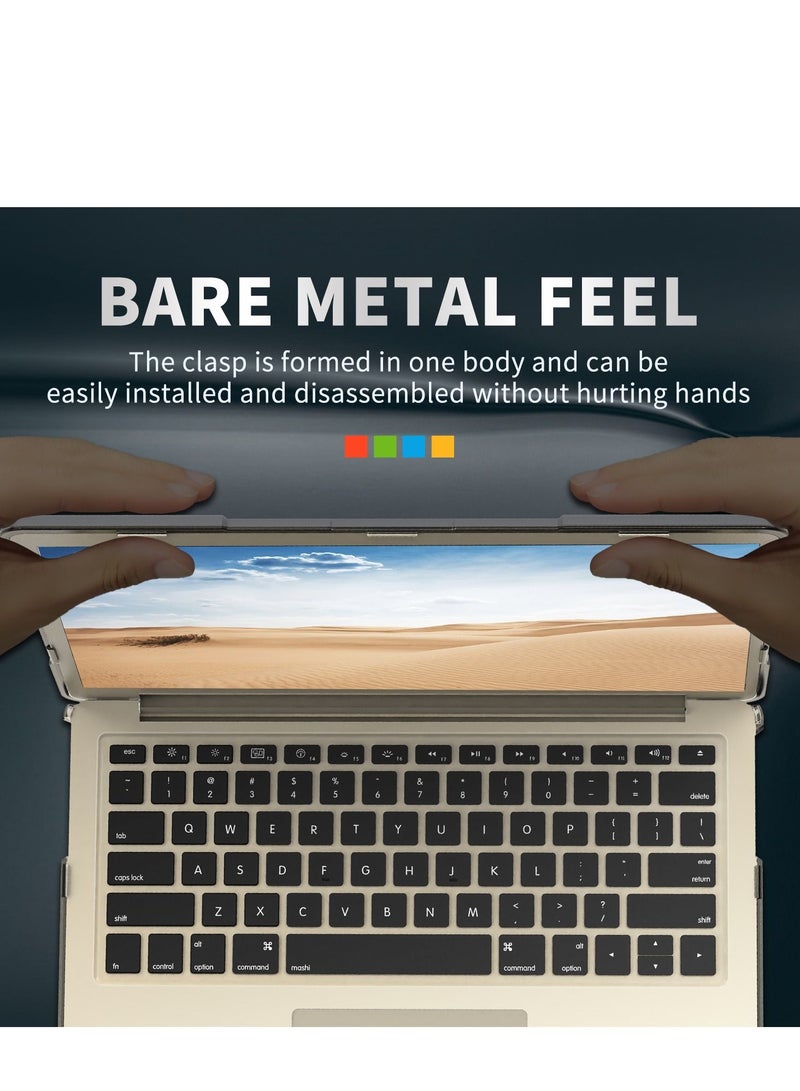 Hard Shell Case Cover with Kickstand Shockproof Function for Microsoft Laptop Go 12.4inch