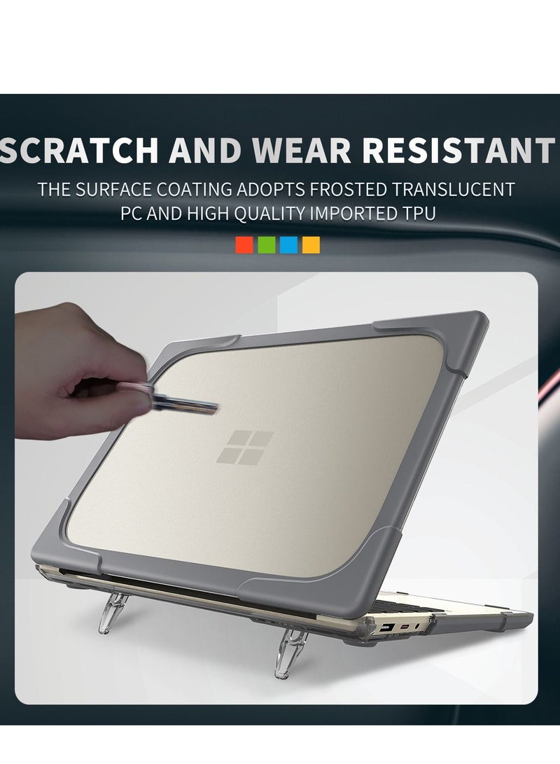 Hard Shell Case Cover with Kickstand Shockproof Function for Microsoft Laptop Go 12.4inch