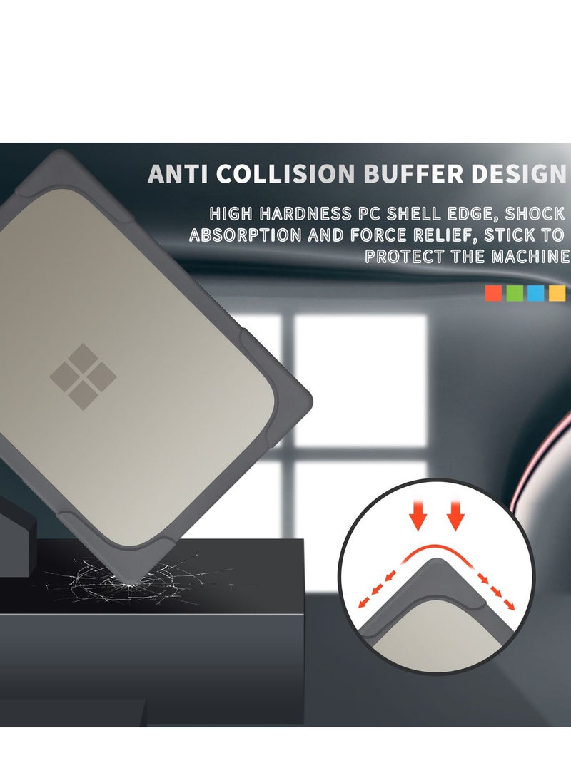 Hard Shell Case Cover with Kickstand Shockproof Function for Microsoft Laptop Go 12.4inch