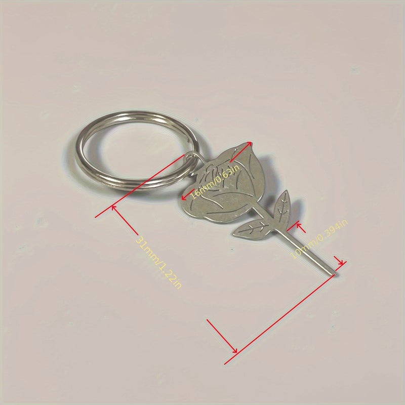 Rose Flower SIM Card Ejector 1 Pin 1 Ring Stainless Steel Tool - Image 2