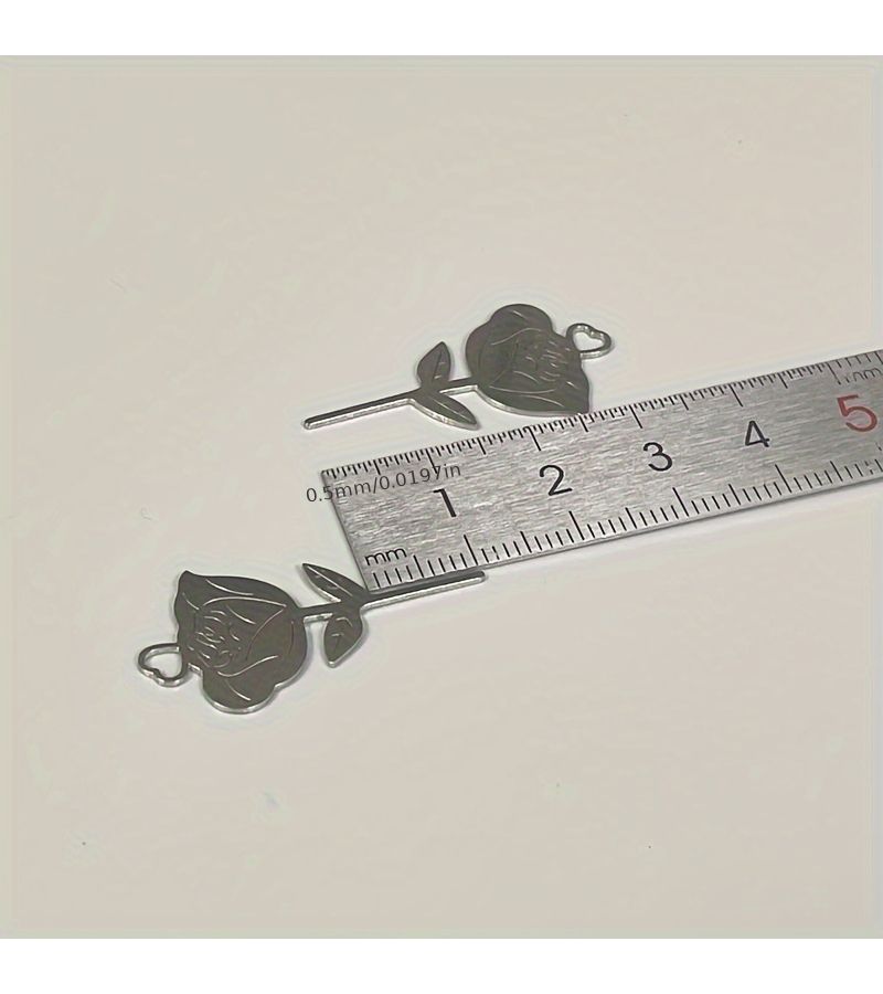 Rose Flower SIM Card Ejector 1 Pin 1 Ring Stainless Steel Tool - Image 3