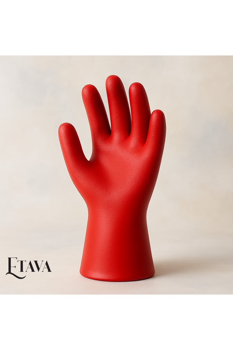 إيتافا قفازات مطاطية مقاومة للمواد الكيميائية (مقاس كبير) | قفازات أمان قوية ومقاومة للماء قابلة لإعادة الاستخدام مع بطانة قطنية للتنظيف والاستخدام الصناعي والمنزلي - Image 2