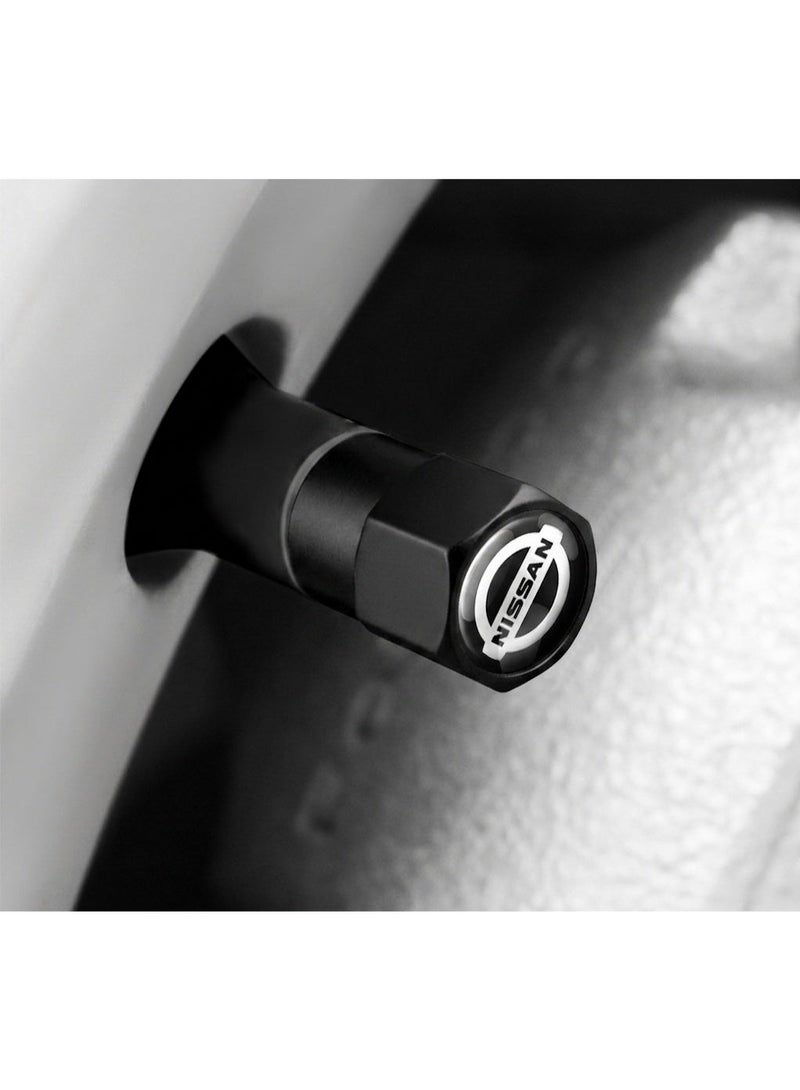 Car Valve Cap Decorative Dustproof Tire Valve Stem Caps (4pcs) Accessories For Nissan Altima X-trail Qashqai Note Juke Patrol - Image 3