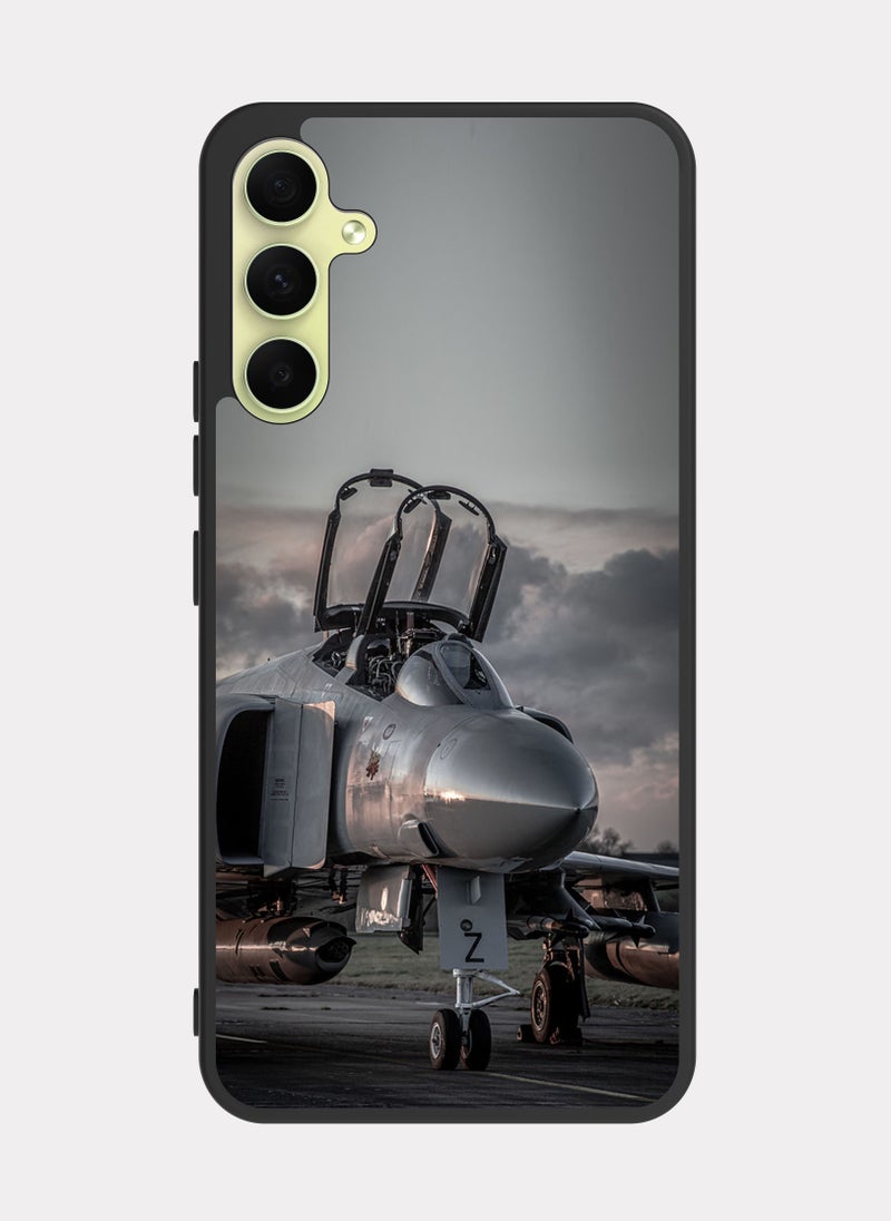 بكسلات كفر سامسونج جالكسي ايه 34 طائرة حربية ابيض - Image 1