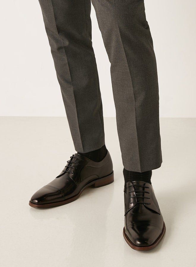 دوتشيني حذاء ديربي رجالي جلد برباط - Image 2